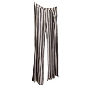 Lulumari Blue & White Striped Gauze Pants, Size M